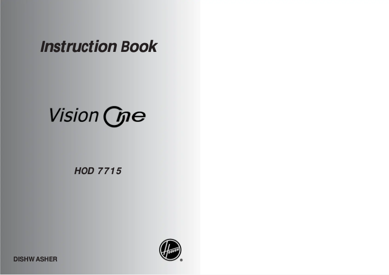 Imagen de la primera página del manual del dispositivo HOD 7715 Vision One