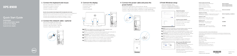Página nº 1 - Guía de instalación Dell XPS 8900