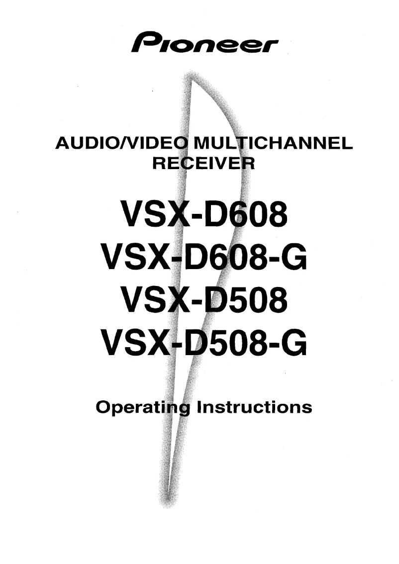 Página 1 del manual Manual de usuario Pioneer VSX-D508-G