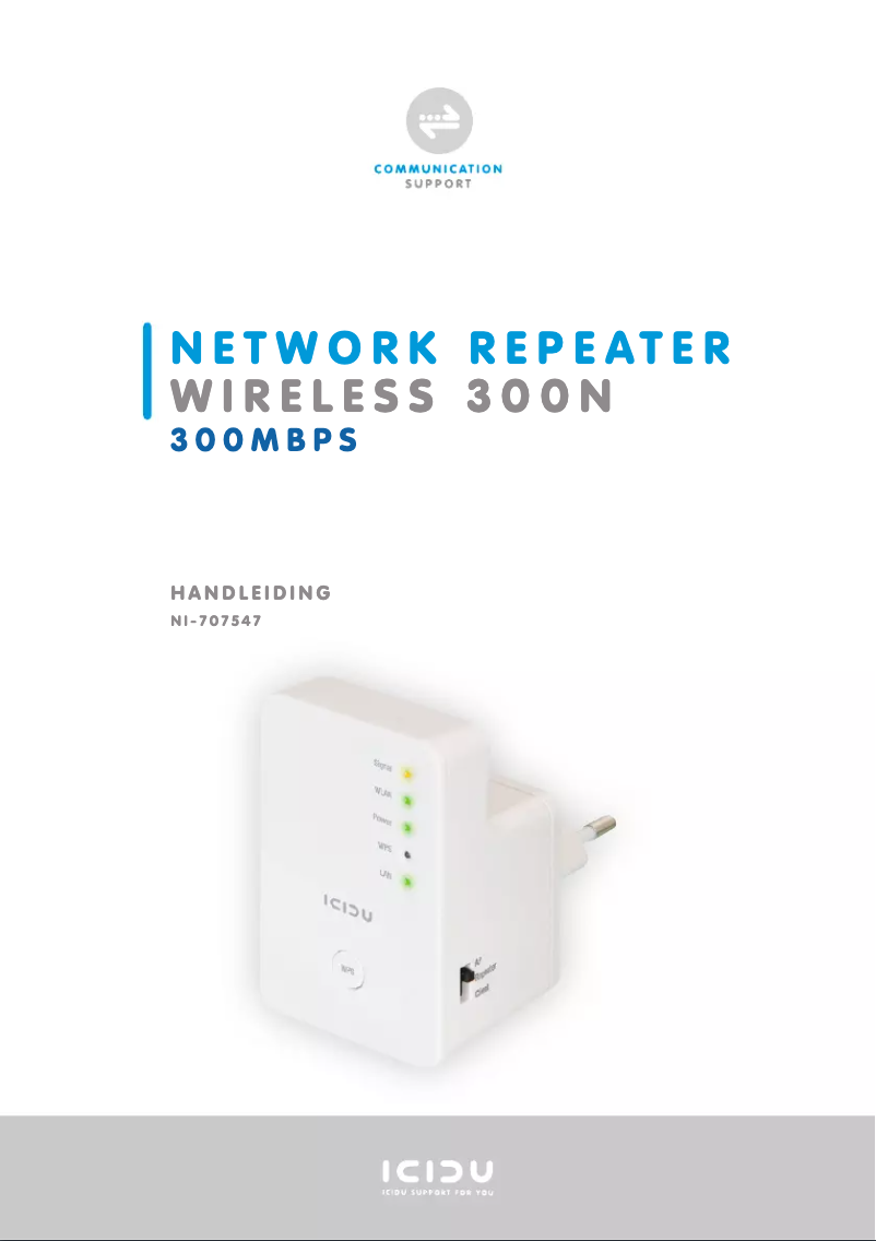 Imagen de la primera página del manual del dispositivo Nl-707547