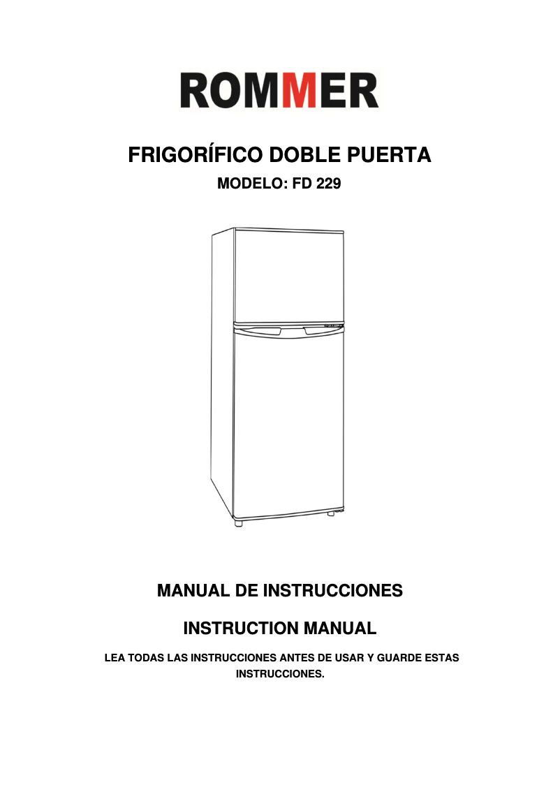 Imagen de la primera página del manual del dispositivo FD 229