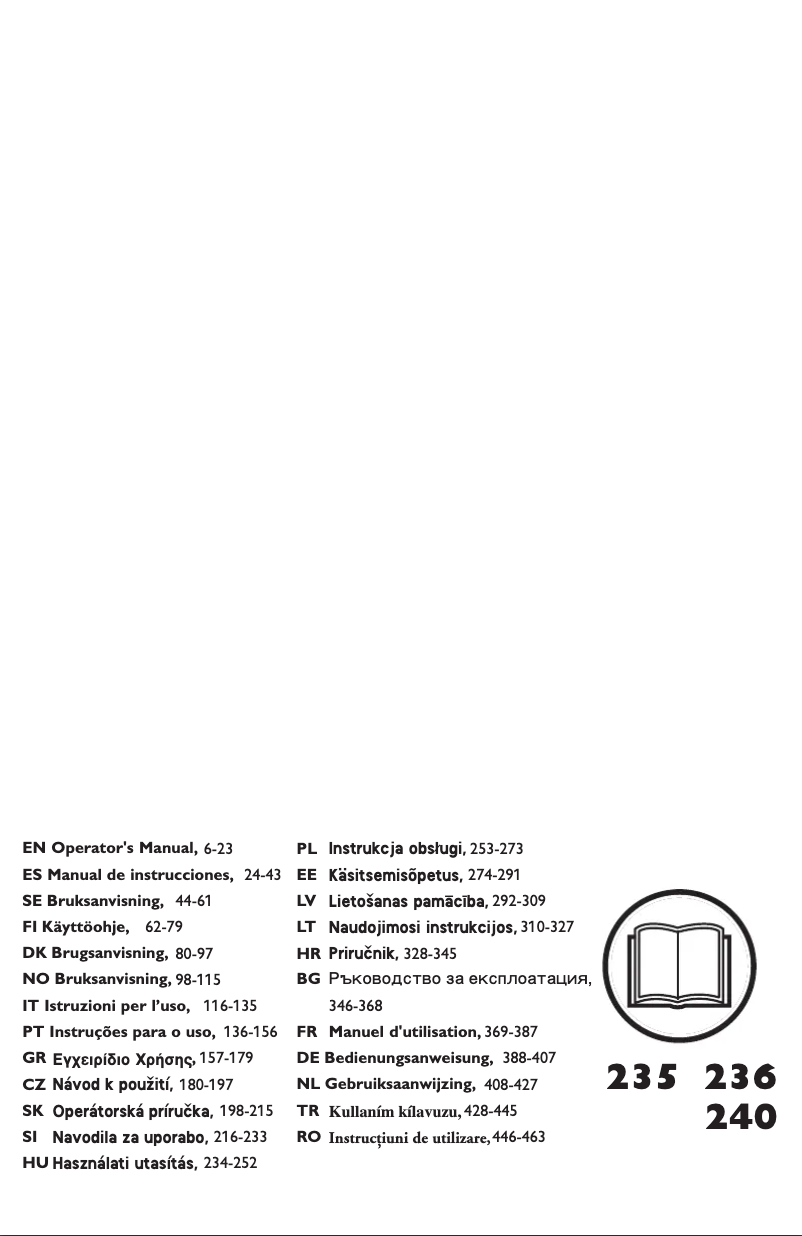 Página nº 1 - Manual de usuario Husqvarna 235