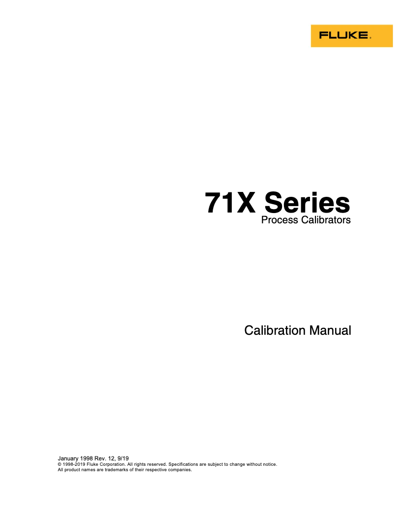 Página 1 del manual Manual de usuario Fluke 718