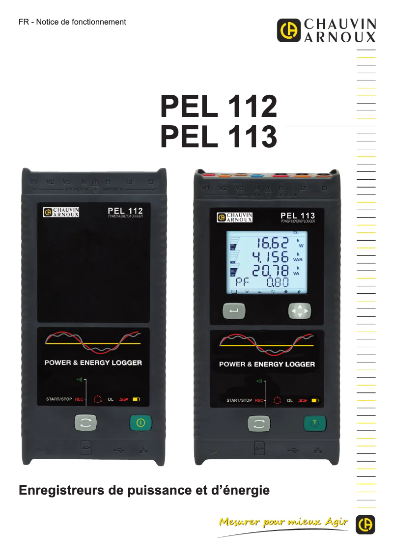 Imagen de la primera página del manual del dispositivo PEL 113