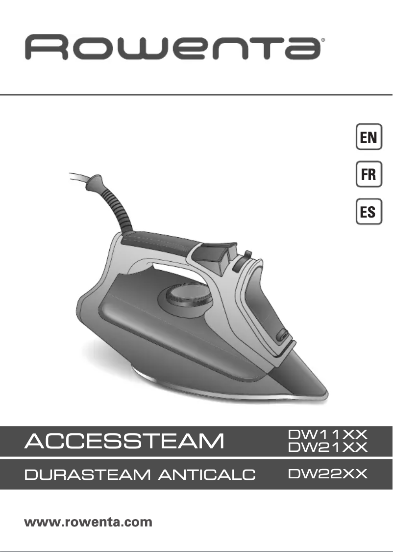 Página 1 del manual Manual de usuario Rowenta Accessteam DW1170U1