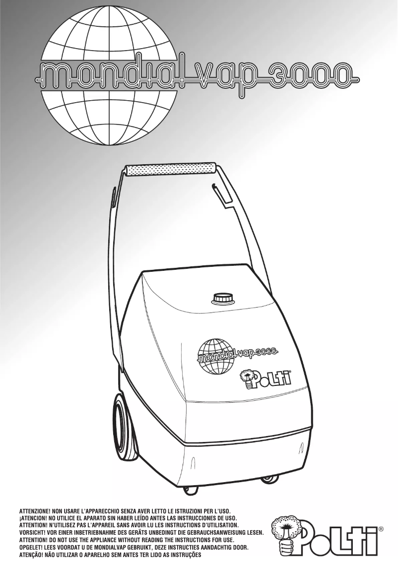 Página 1 del manual Manual de usuario Polti Mondial VAP 3000