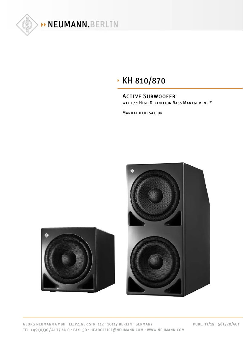 Imagen de la primera página del manual del dispositivo KH 810 G