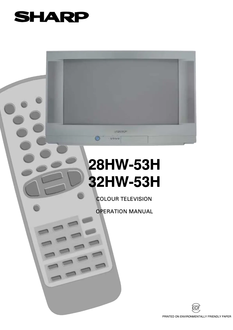 Página 1 del manual Manual de usuario Sharp 28HW-53H