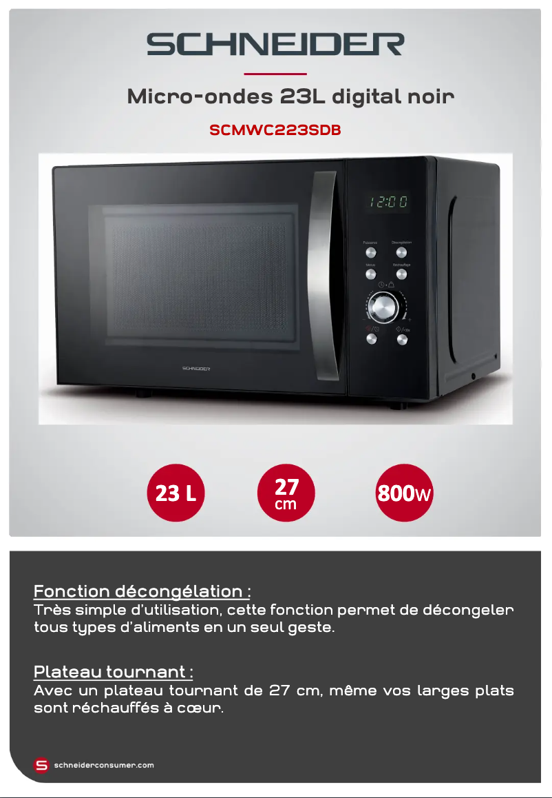 Imagen de la primera página del manual del dispositivo SCMWC223SDB