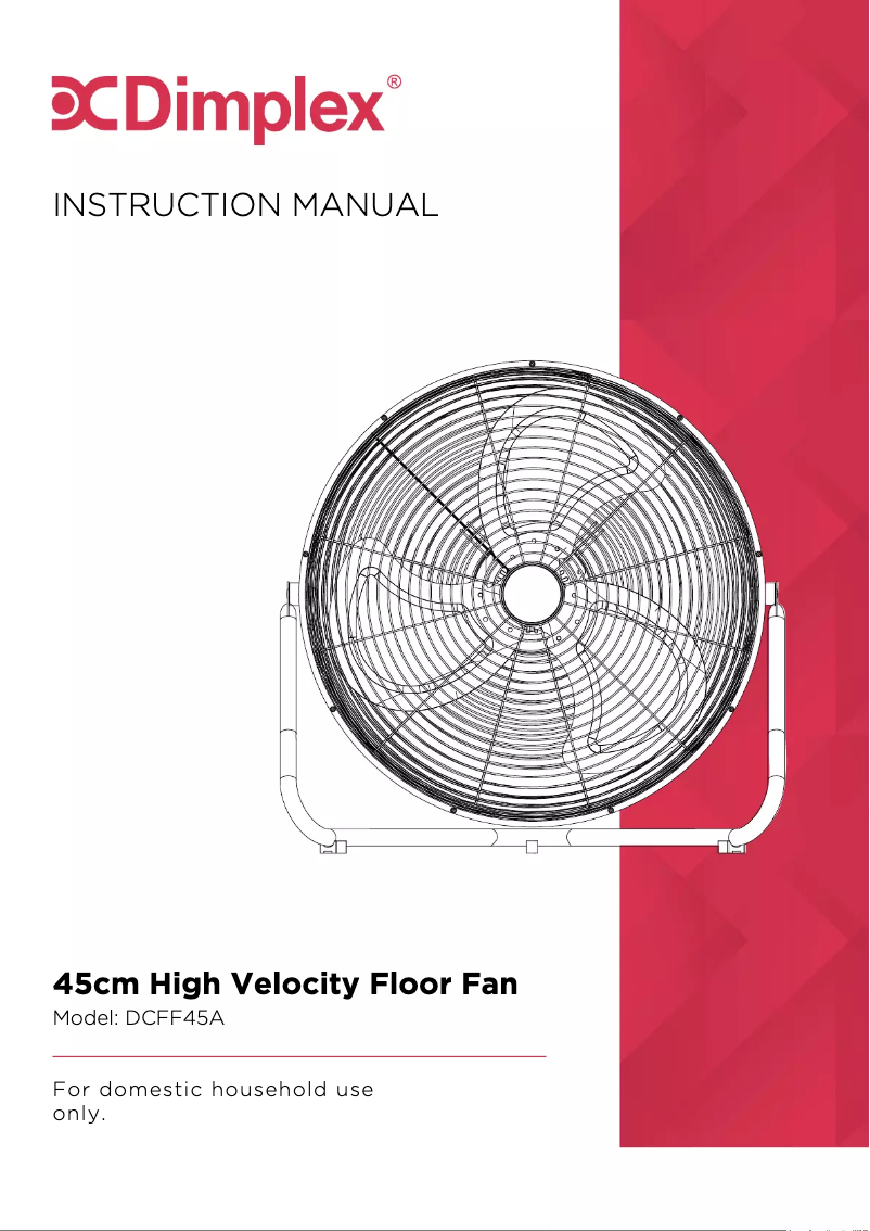 Imagen de la primera página del manual del dispositivo DCFF45A