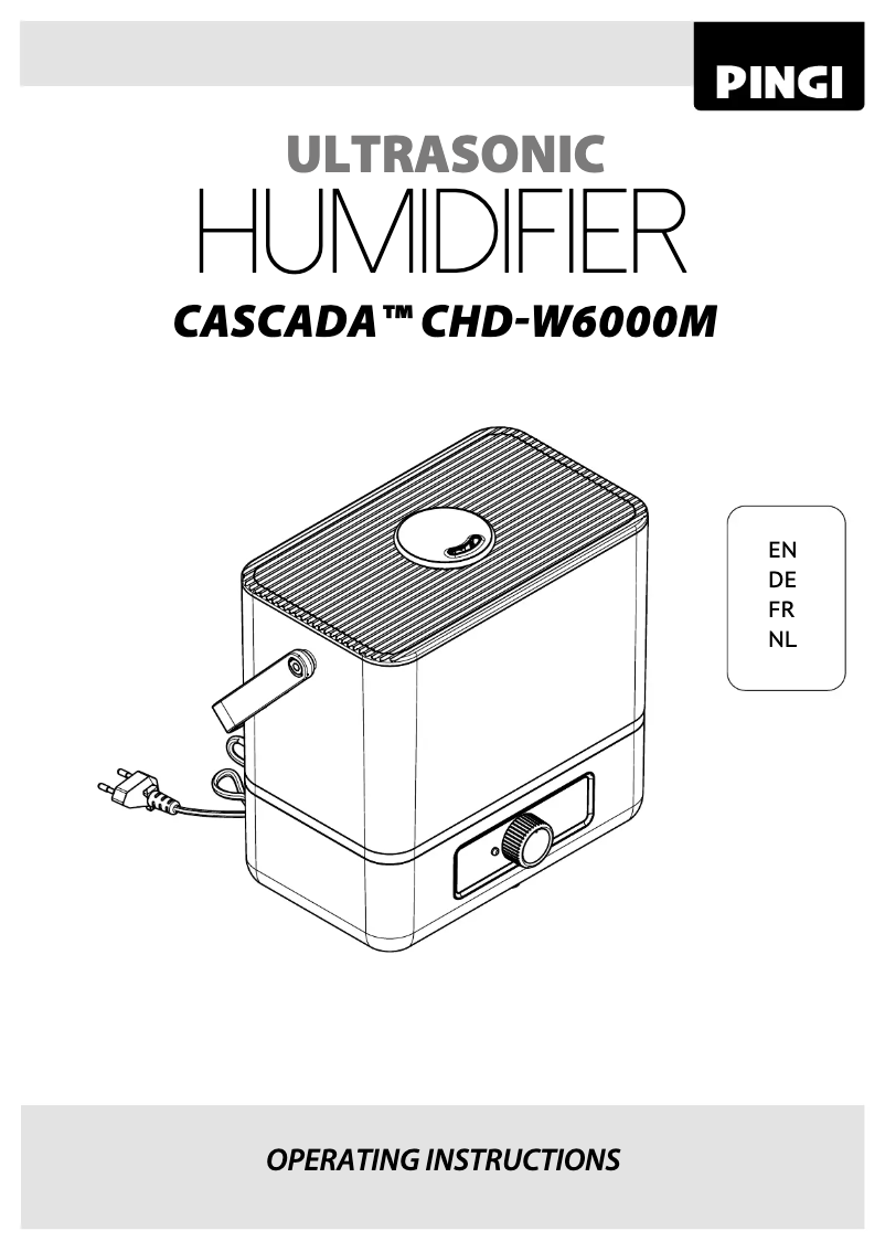 Página 1 del manual Manual de usuario Pingi Cascada CHD-W6000M