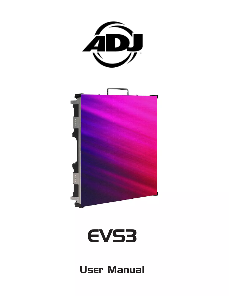 Página 1 del manual Manual de usuario Adj EVS3