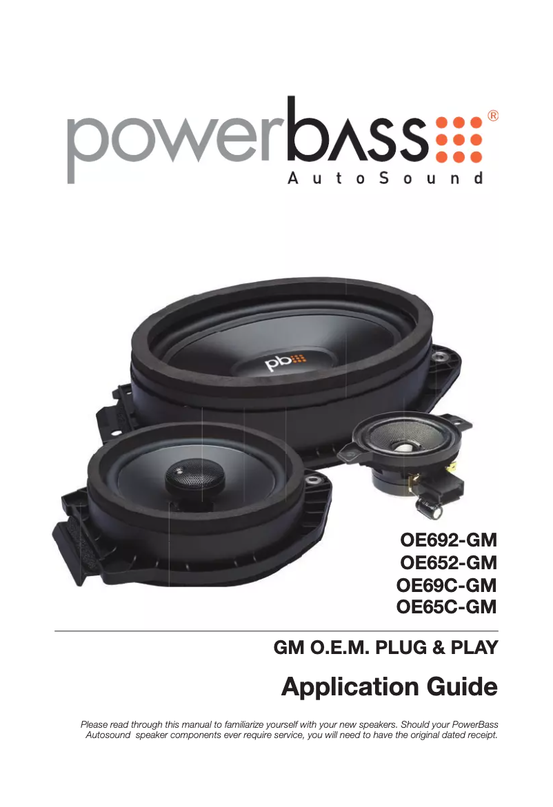 Página 1 del manual Manual de usuario PowerBass OE652-GM