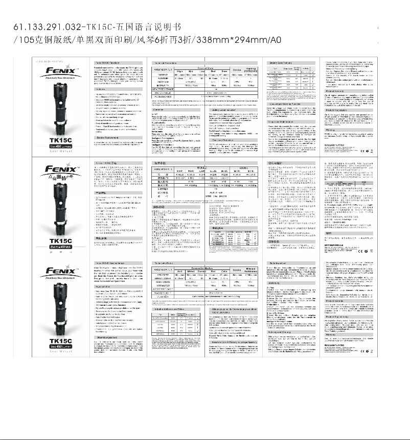 Página 1 del manual Manual de usuario Fenix TK15C