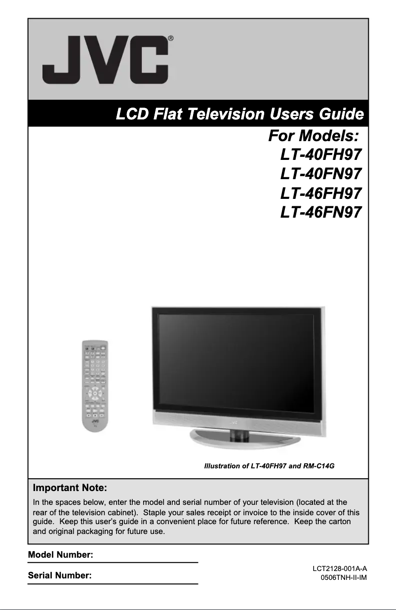 Página 1 del manual Manual de usuario JVC LT-40FN97