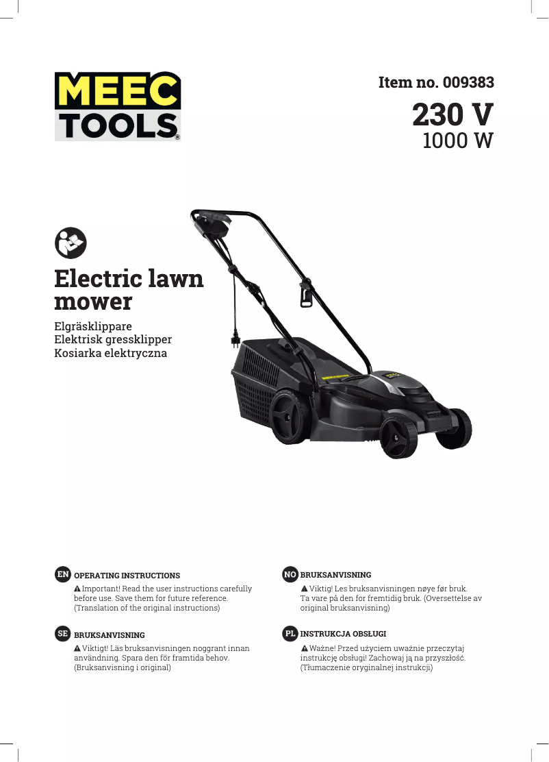 Página 1 del manual Manual de usuario Meec Tools 009-383