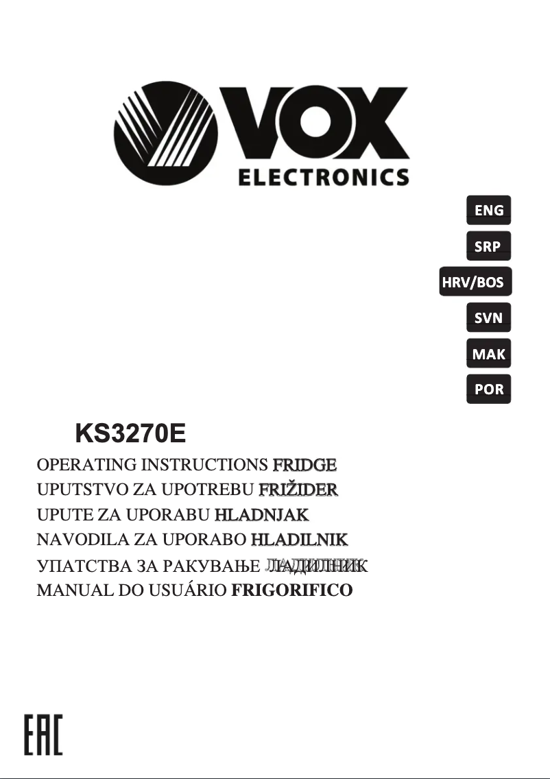 Imagen de la primera página del manual del dispositivo KS3270E