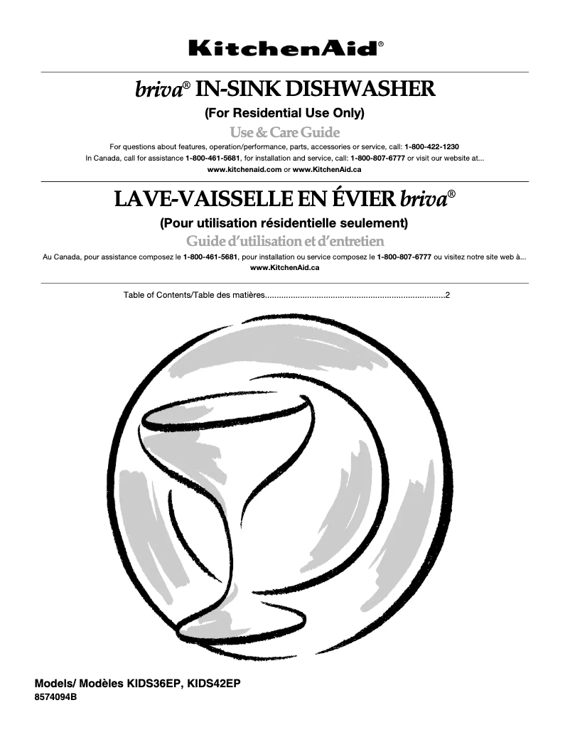 Imagen de la primera página del manual del dispositivo Briva KIDS36EPSS0