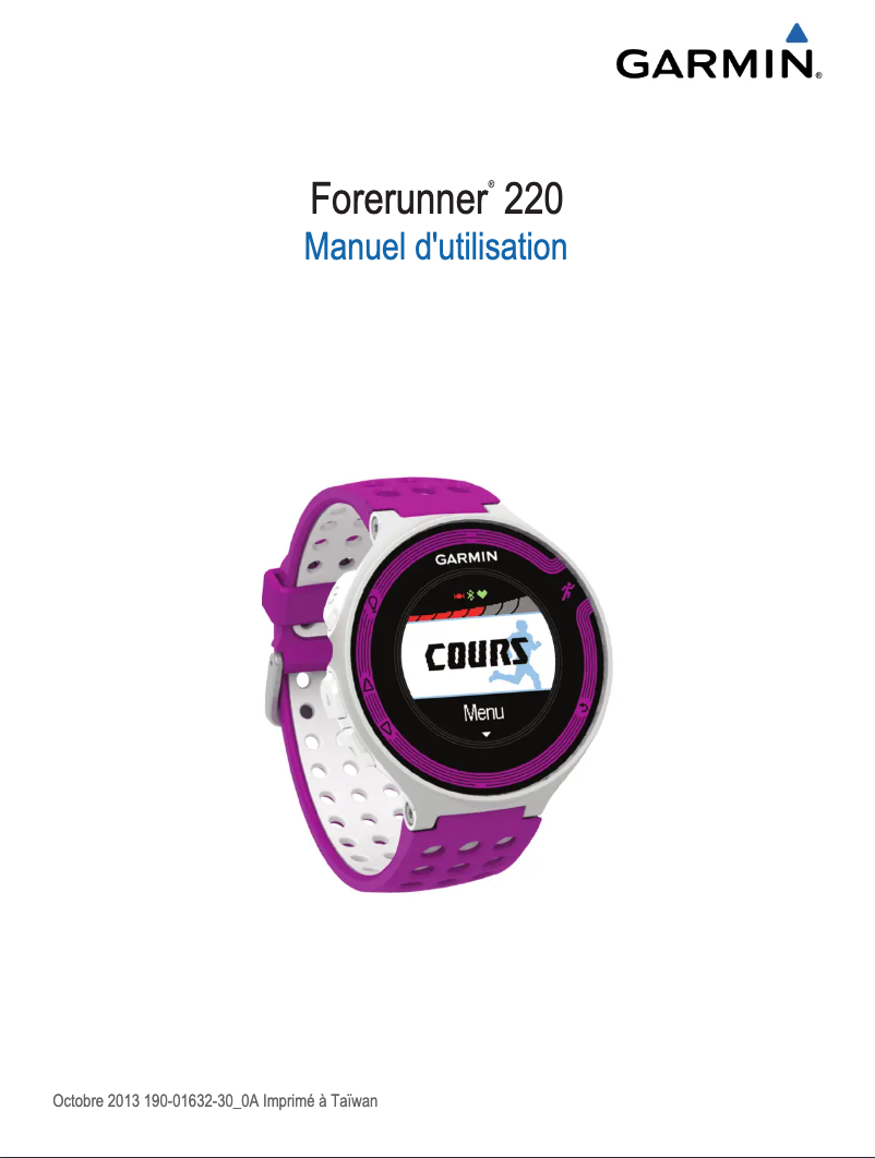 Página nº 1 - Manual de usuario Garmin Forerunner 220