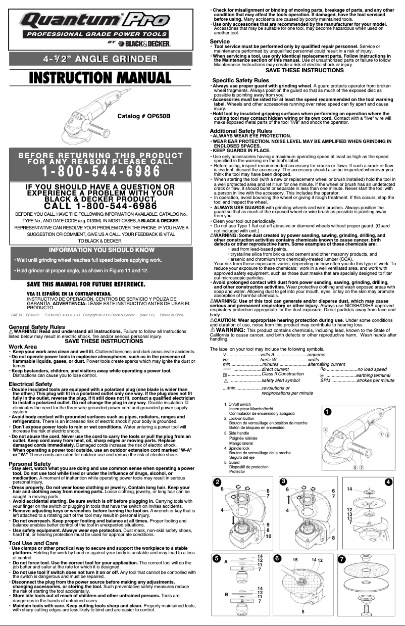 Imagen de la primera página del manual del dispositivo QP650B