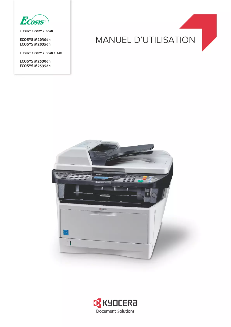 Página 1 del manual Manual de usuario Kyocera Ecosys M2530dn