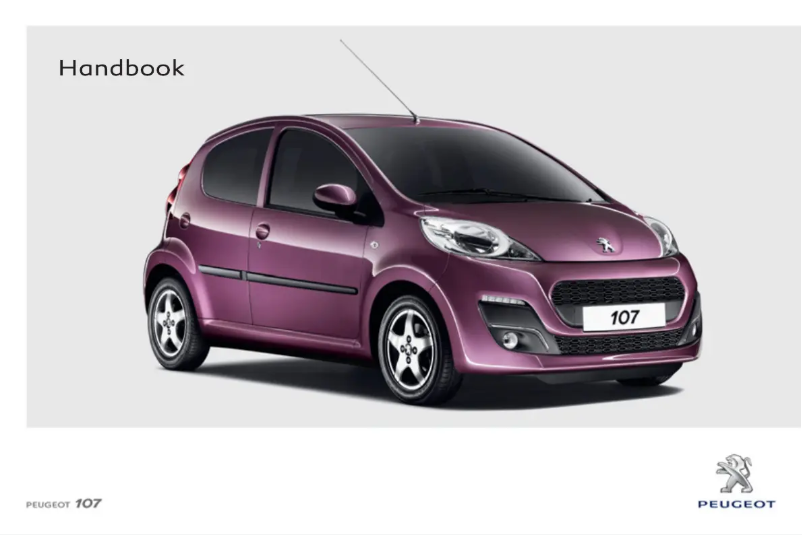 Página nº 1 - Manual de usuario Peugeot 107 (2010)