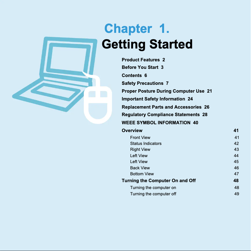 Imagen de la primera página del manual del dispositivo NP-R590E