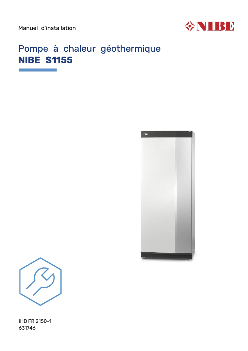 Página 1 del manual Guía de instalación Nibe S1155-6