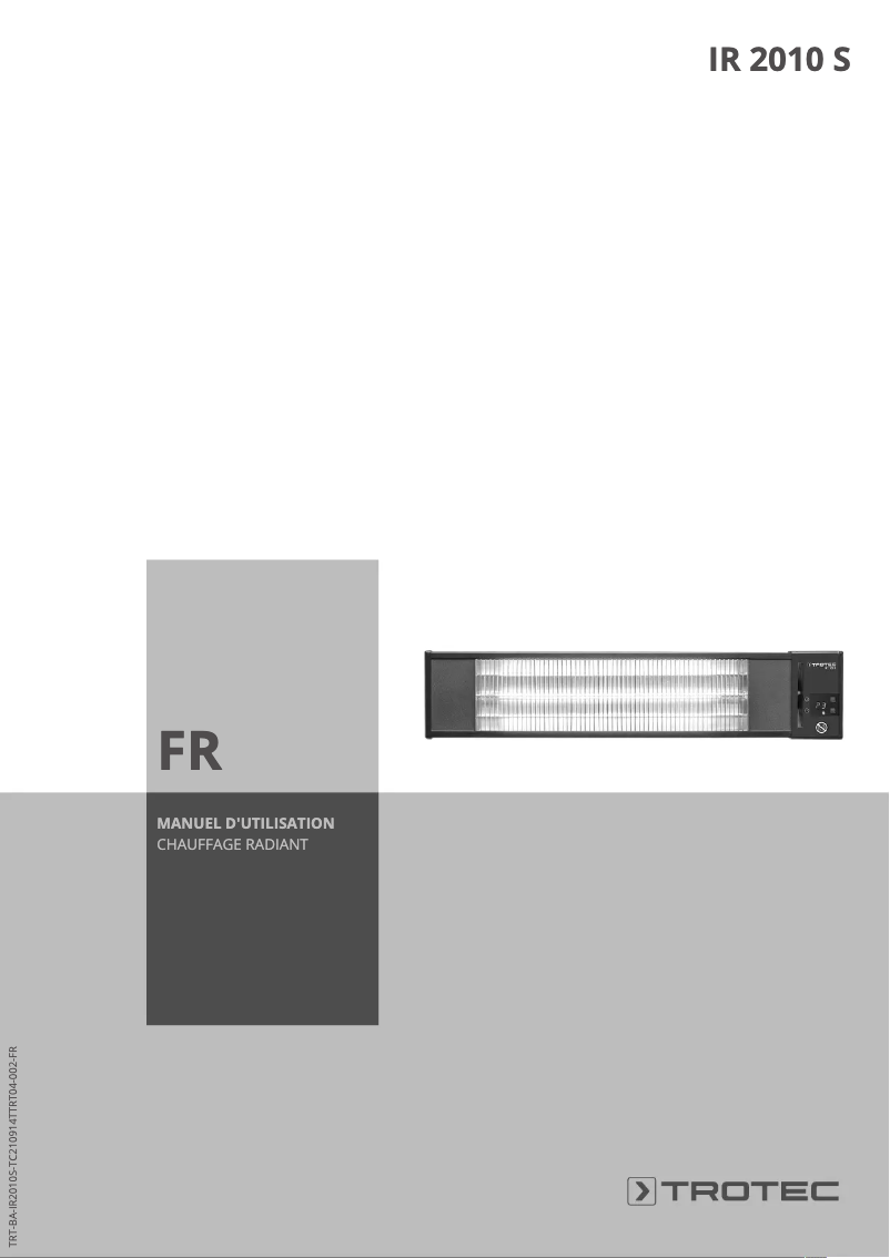 Imagen de la primera página del manual del dispositivo IR 2010 S