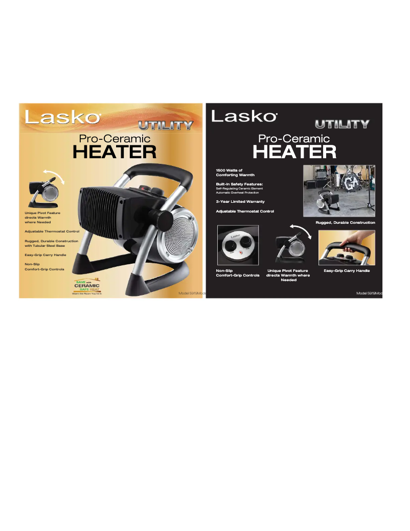 Página nº 1 - Ficha técnica Lasko 5919