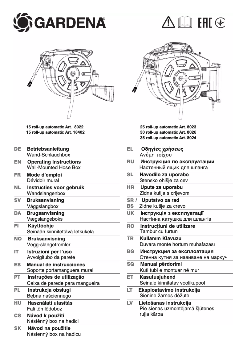 Imagen de la primera página del manual del dispositivo 30 roll-up Automatic