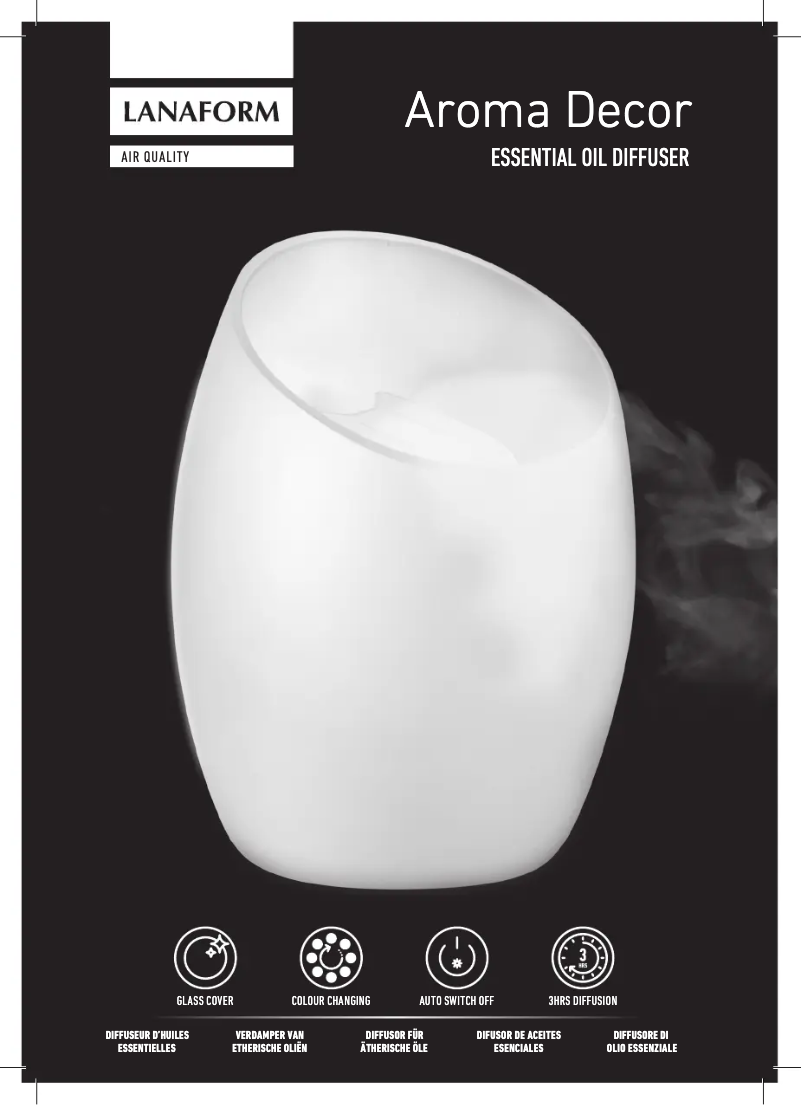 Página 1 del manual Manual de usuario Lanaform Aroma Decor