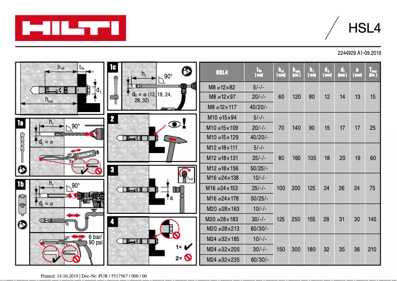 Página 1 del manual Manual de usuario Hilti HSL4