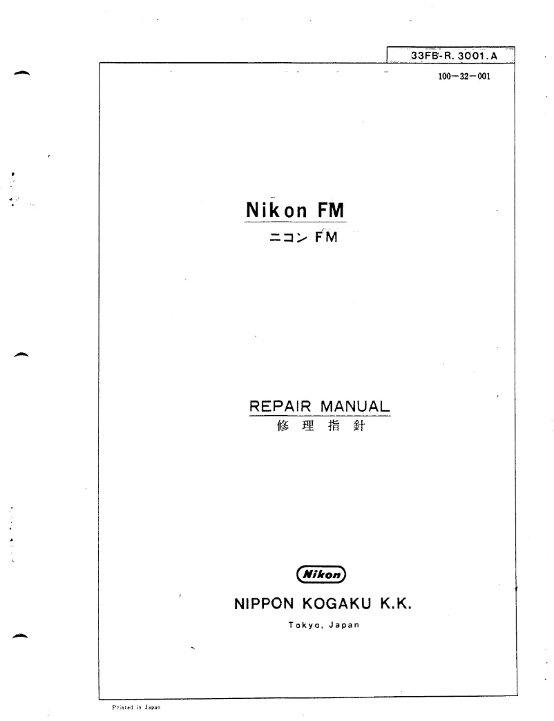 Página 1 del manual Manual de usuario Nikon FM