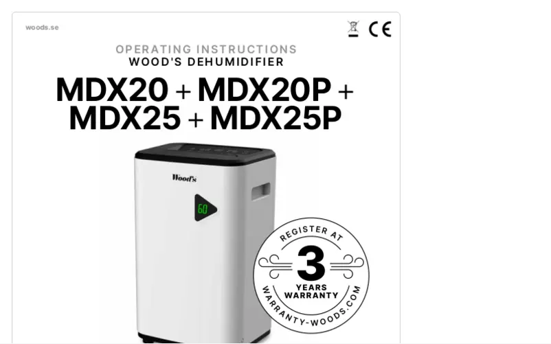 Página nº 1 - Manual de usuario Wood's MDX20P