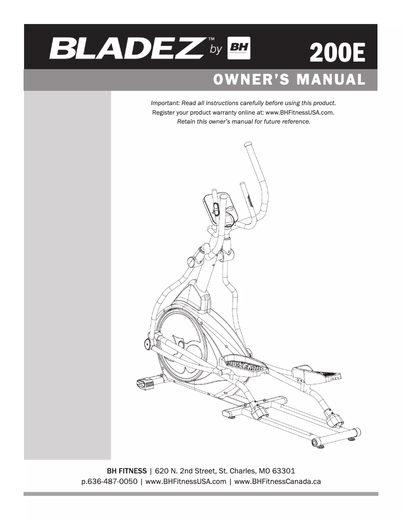 Página nº 1 - Manual de usuario Bladez 200E