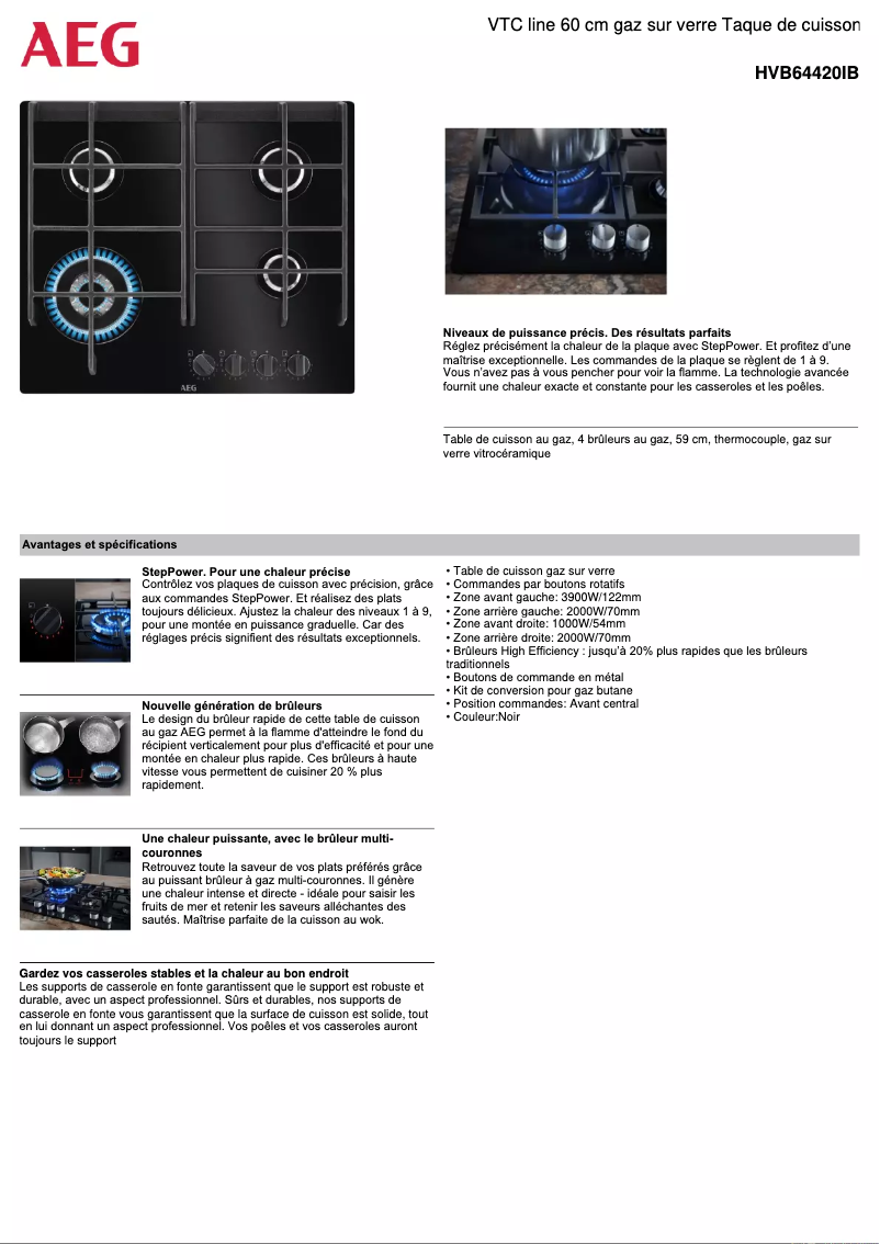 Imagen de la primera página del manual del dispositivo HVB64420IB