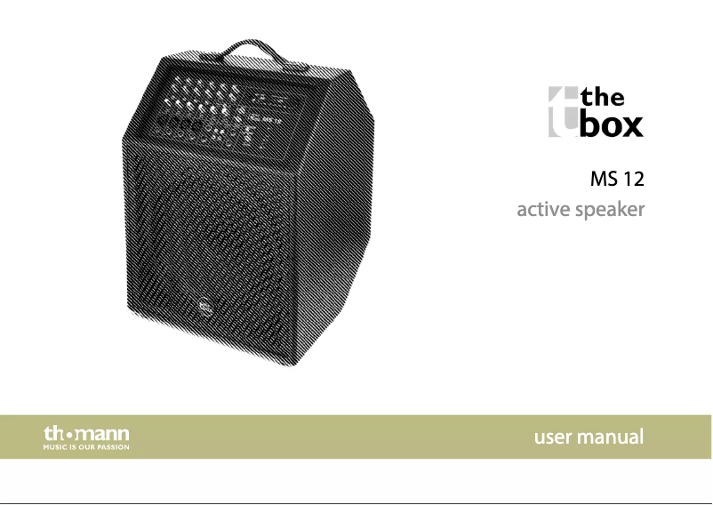 Página 1 del manual Manual de usuario The Box MS 12