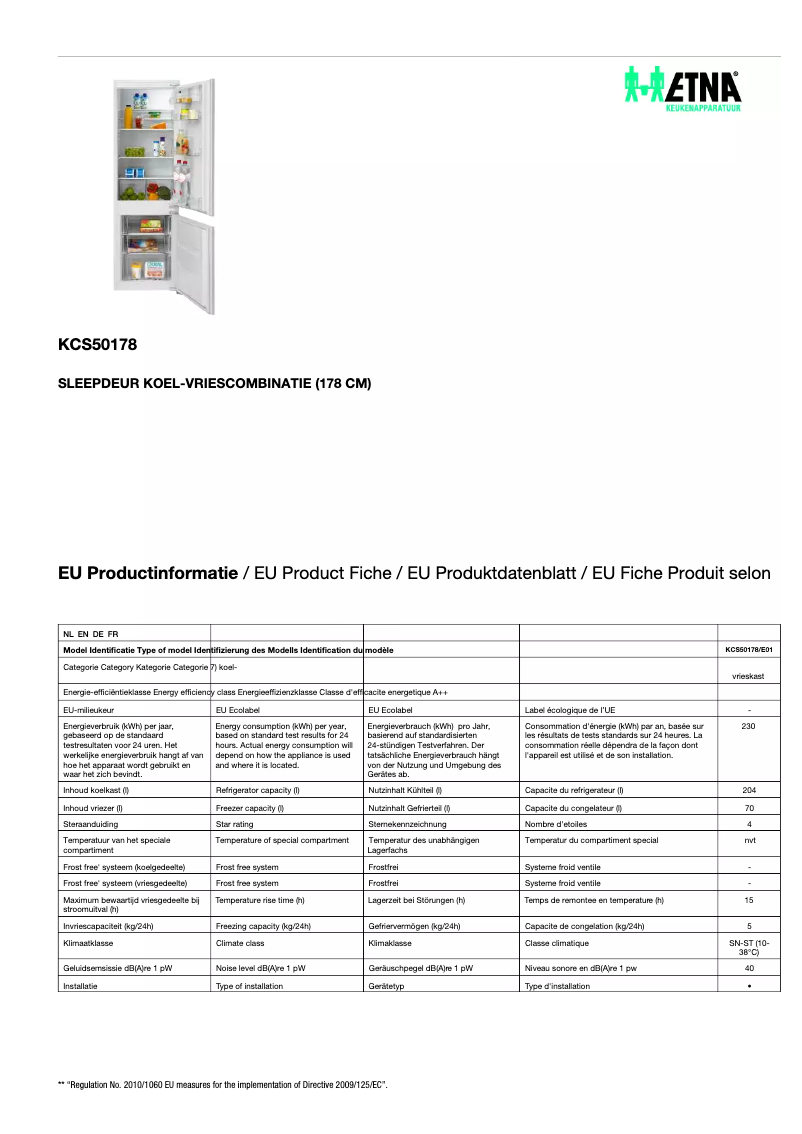 Imagen de la primera página del manual del dispositivo KCS50178