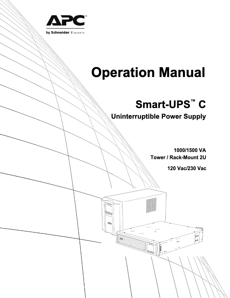 Página 1 del manual Manual de usuario APC Smart-UPS SMC1500