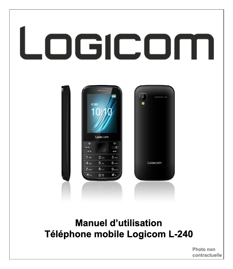 Página 1 del manual Manual de usuario Logicom L-240