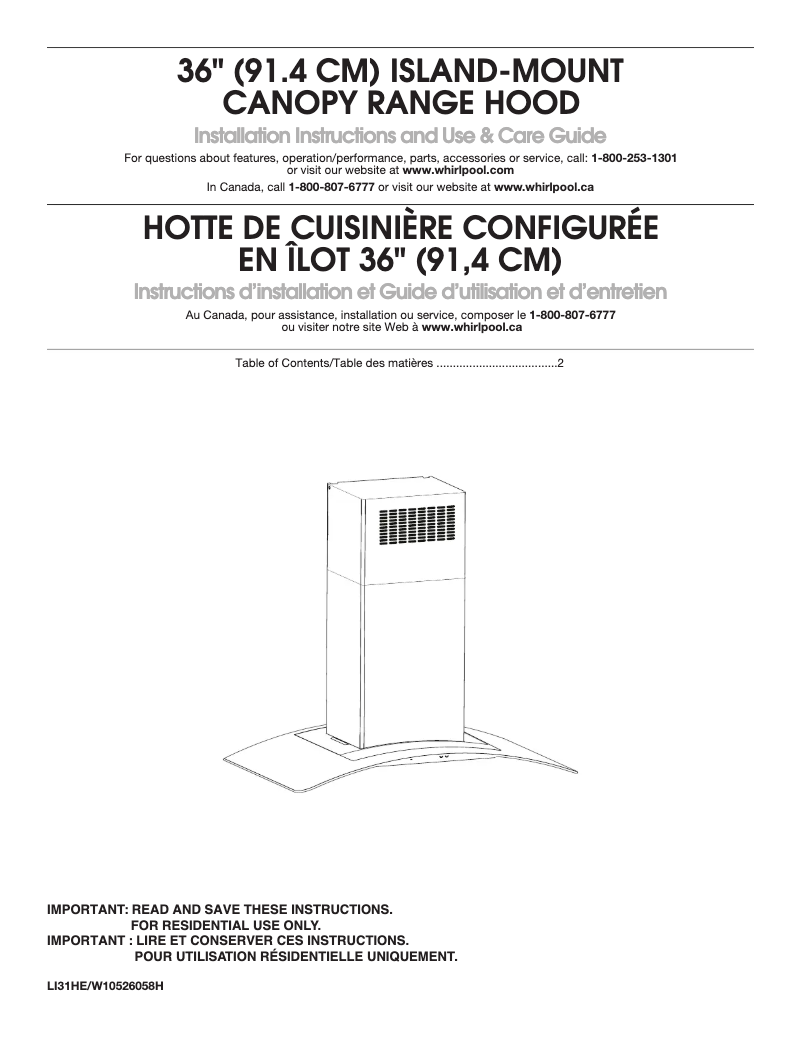 Imagen de la primera página del manual del dispositivo UXI6536BSS