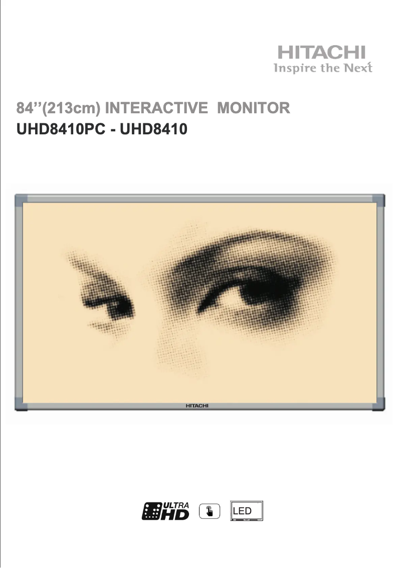 Página nº 1 - Manual de usuario Hitachi UHD8410