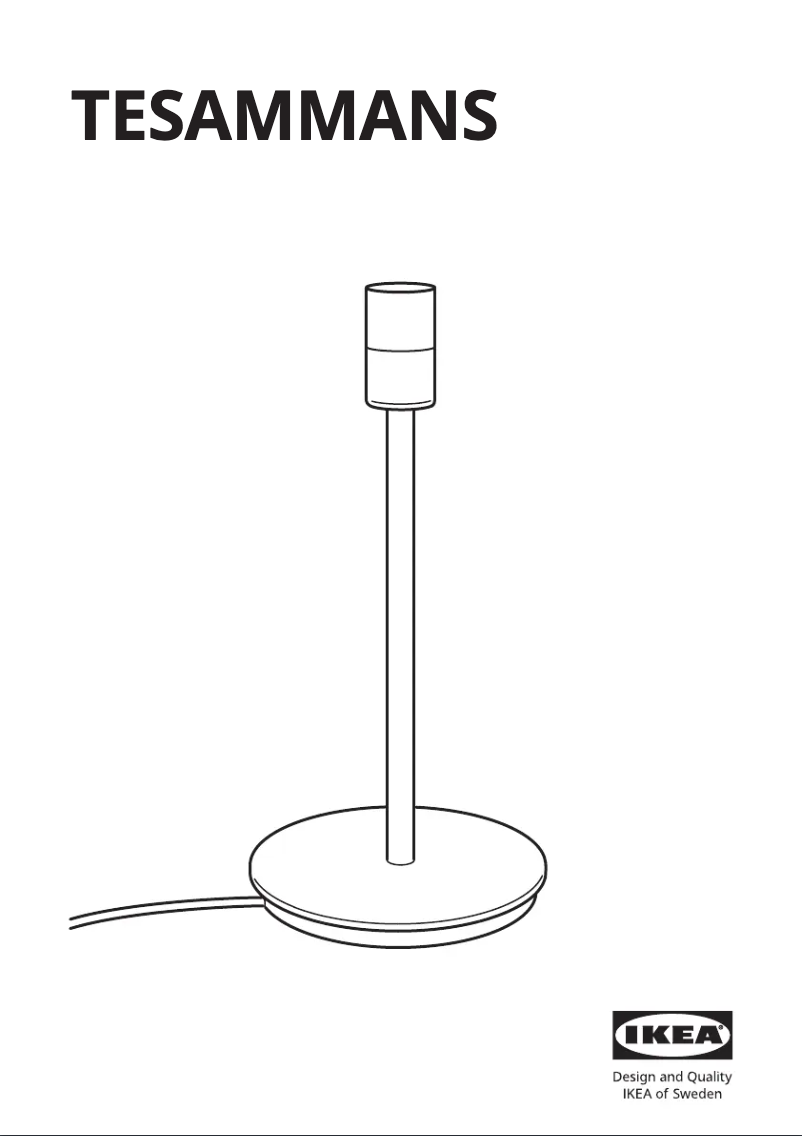 Imagen de la primera página del manual del dispositivo TESAMMANS 805.786.29