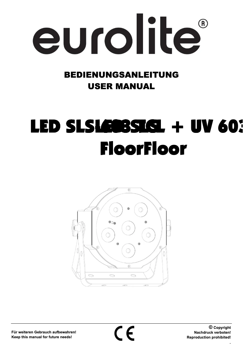 Página nº 1 - Manual de usuario Eurolite LED SLS-603 TCL + UV Floor