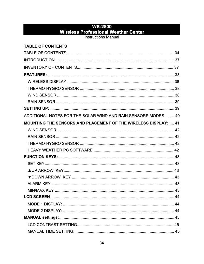 Página nº 1 - Manual de usuario TFA 35.1099. IT