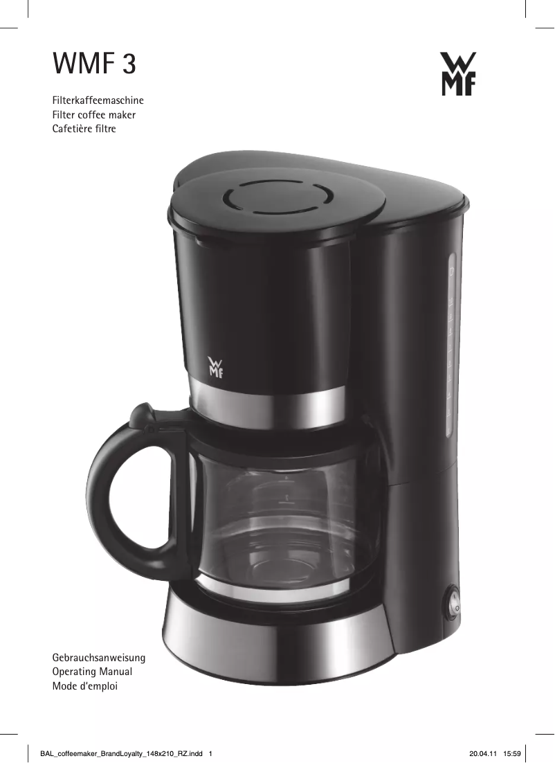 Página 1 del manual Manual de usuario WMF 3