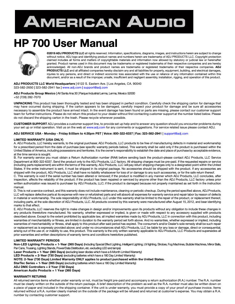 Imagen de la primera página del manual del dispositivo HP 700