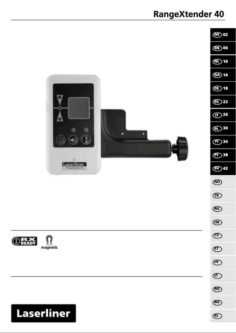 Página 1 del manual Manual de usuario Laserliner RangeXtender 40
