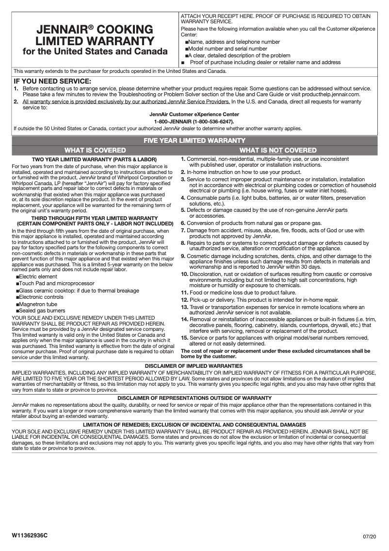 Imagen de la primera página del manual del dispositivo JXL6536HSS
